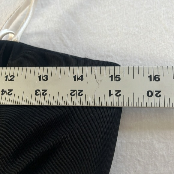 STAR VIXEN VTG Y2K short Asymmetrica Black Dress with White Bow M whimsigoth - Picture 7 of 8